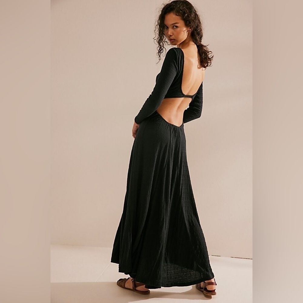 New Free People fp beach Joya Maxi dress black size M